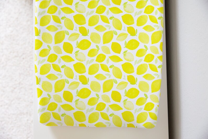 Lemon Changing Pad Cover Yellow Changing Pad Cover Lemon Etsy
