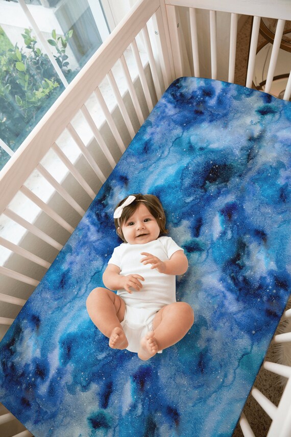 Outer Space Crib Sheet Celestial Crib Bedding Constellation Etsy