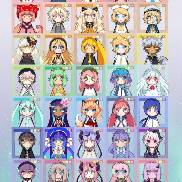 Vocaloid Window Clear Stickers