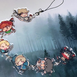 Dungeon Meshi Falling Customizable Phone Charms