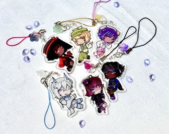 Ouji and J-Fashion Original Character Keychains and Phone Charms