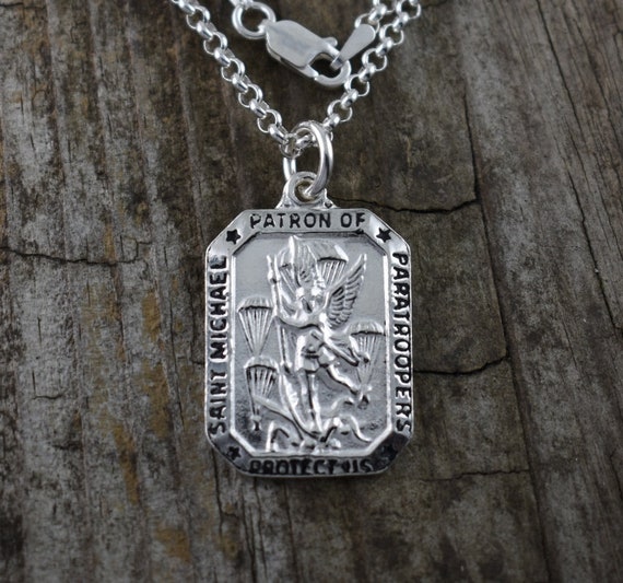 St michael paratrooper on sale pendant