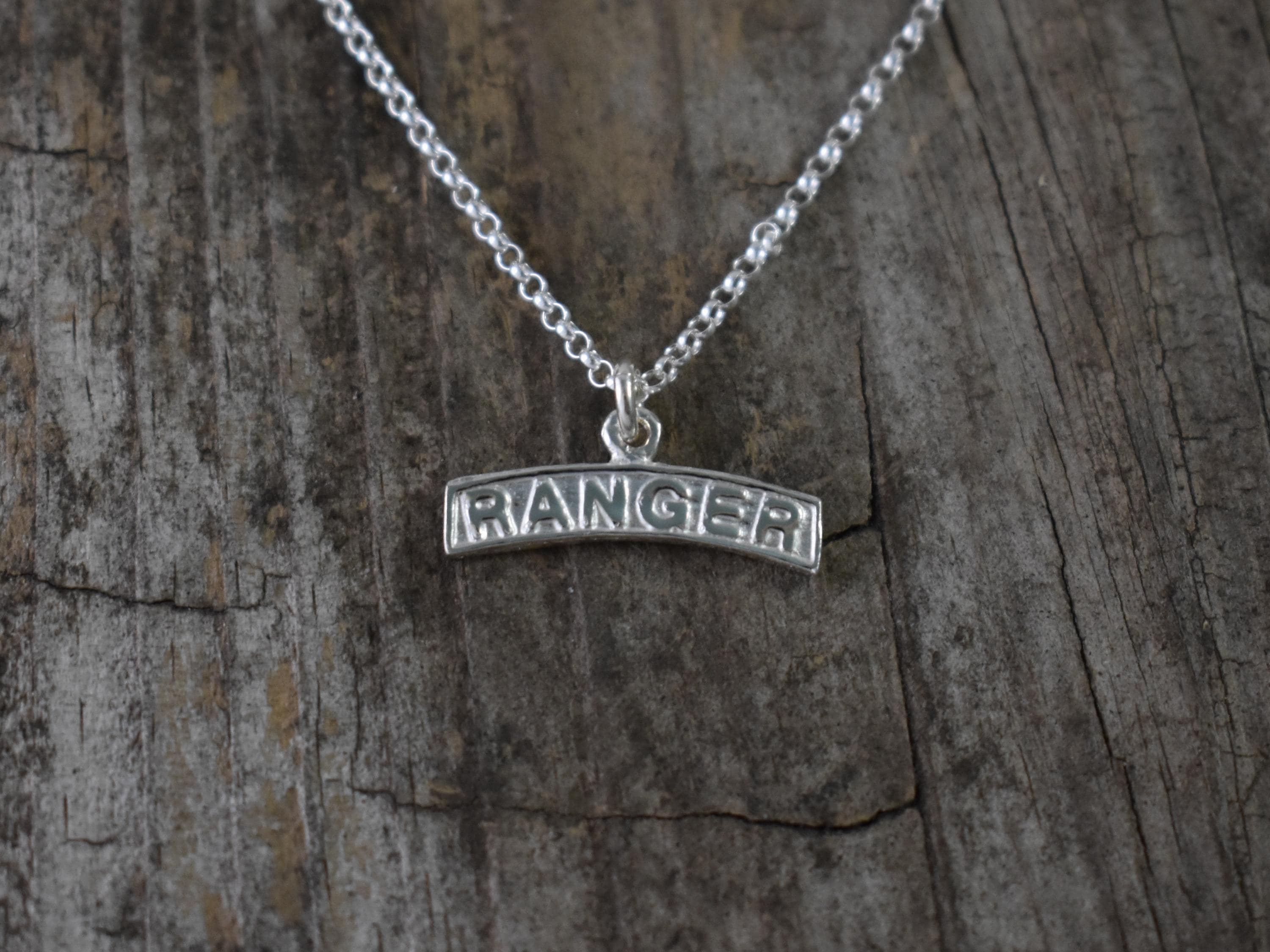 Sterling Silver Ranger Tab Charm