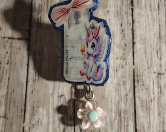Kokosnuss beere Red Bull mit Einhorn Abzeichen Reel, versenkbar