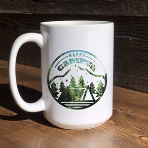 Happy Camper 2 - Ceramic mug - Outdoor Adventure Camping