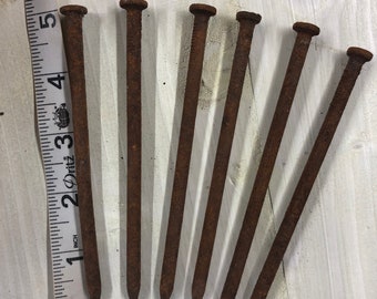 37 Antique 3\u201d nails vintage nails reclaimed square nails salvaged 12 pound