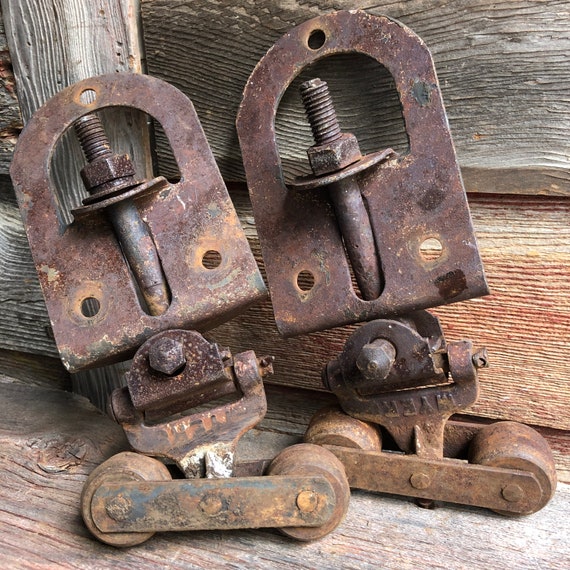 Set Of Authentic Myers Ashland Barn Door Rollers Vintage Australia Set Of Authentic Myers Ashland Barn, Vintage Sliding Door Hardware