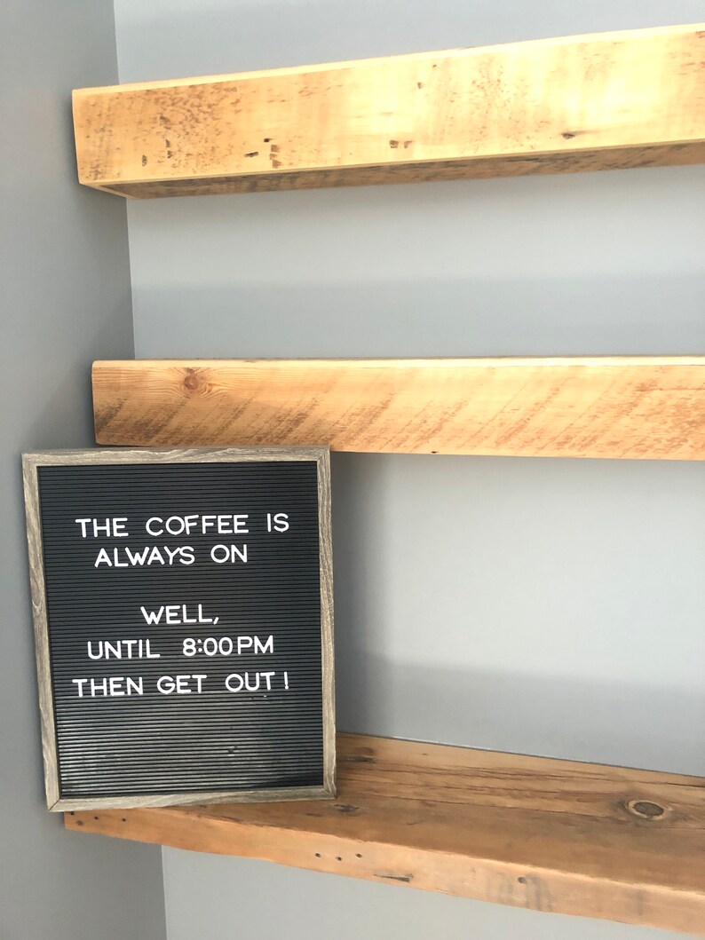 Reclaimed Rustic Floating Shelves / Hollow Bodied Reclaimed Etsy