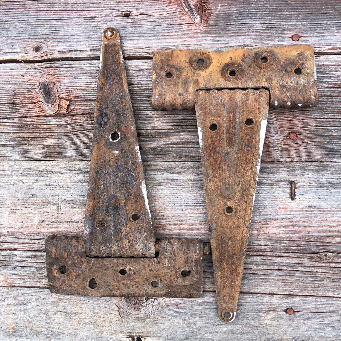 Decorative Large Rusty Hinge Vintage hinges Barndoor Etsy