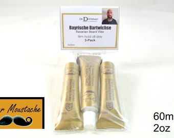 NOUVEAU Pack de 3 économiseurs : Dr. Cire à barbe bavaroise Dittmar / Dr. Cire à moustache bavaroise Dittmar