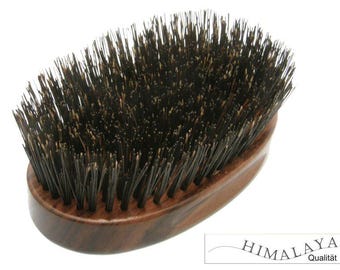 Cepillo de aseo con cerdas de jabalí del Himalaya, calidad del Himalaya: almohaza militar de palo de rosa grande, Dr. Dittmar Alemania