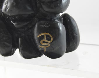 Horn Tiki / 無垢の水牛の角で作られたティキ像 / ユニークな手工芸品