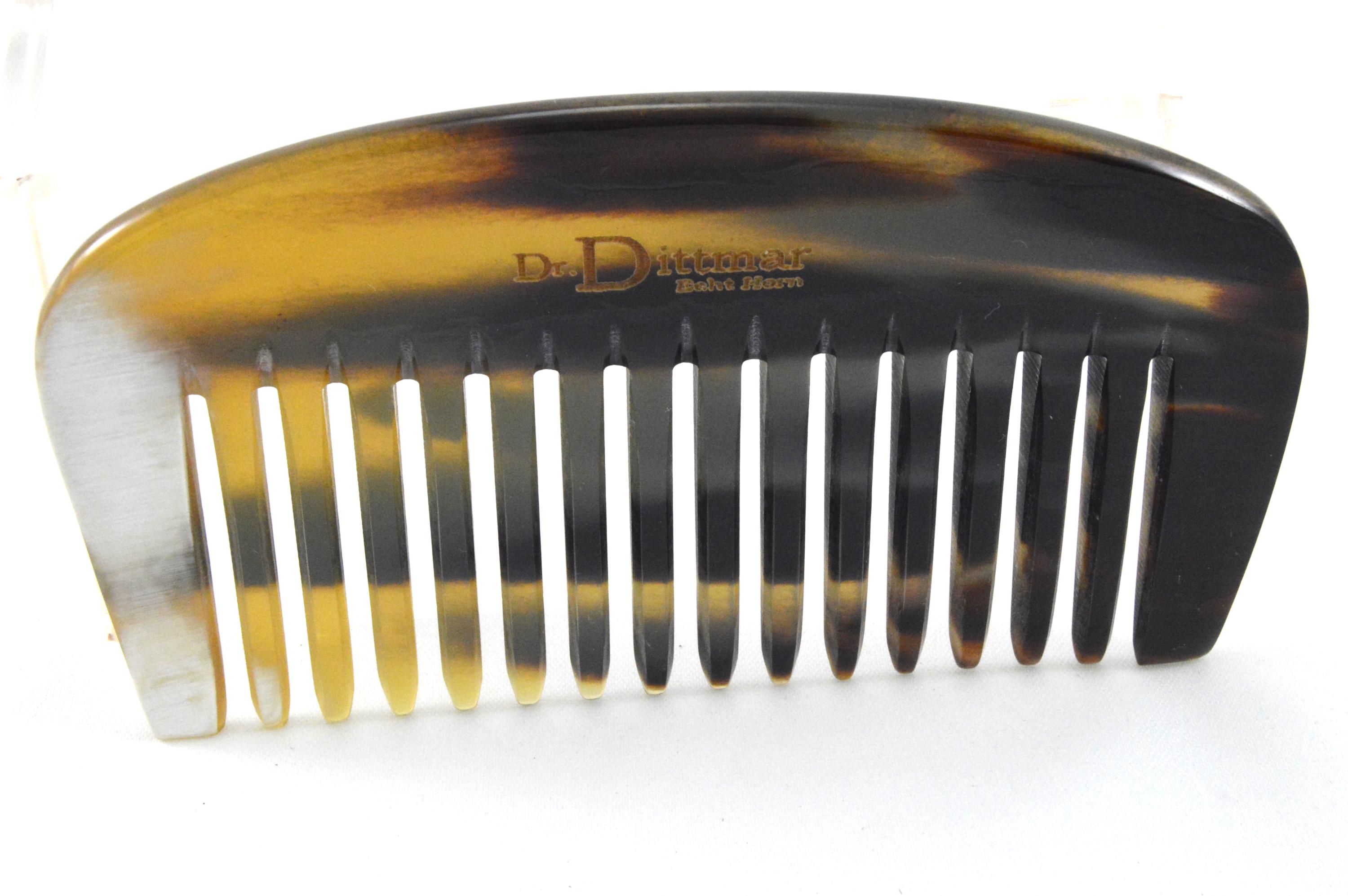 1940’s Pre Ban French Horn Comb, Cream & Dark Brown, Deadstock/Unused, OOAK Handmade Horn Comb, Comb Made of Horn - Etsy main image 4