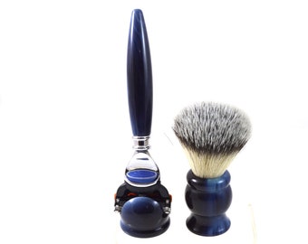 Shaving set with Fusion razor and shaving brush