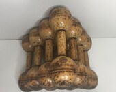Vintage Wooden Dumbbells GYM DECOR