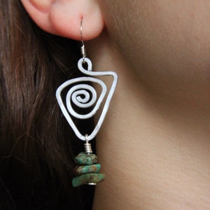 Swirl Dangle Earrings