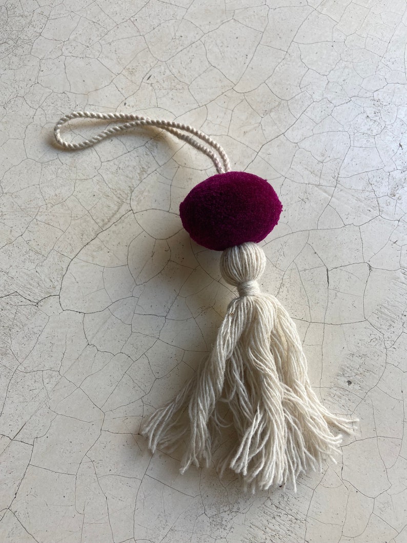 Mexican pom pom tassel single sphere image 2