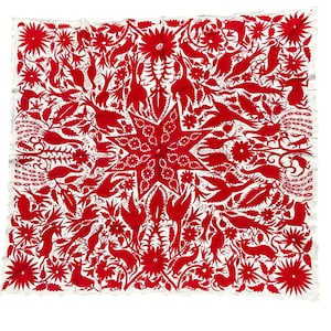 Jumbo Otomi Tapestry -RED
