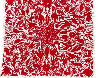 Jumbo Otomi Tapestry -RED