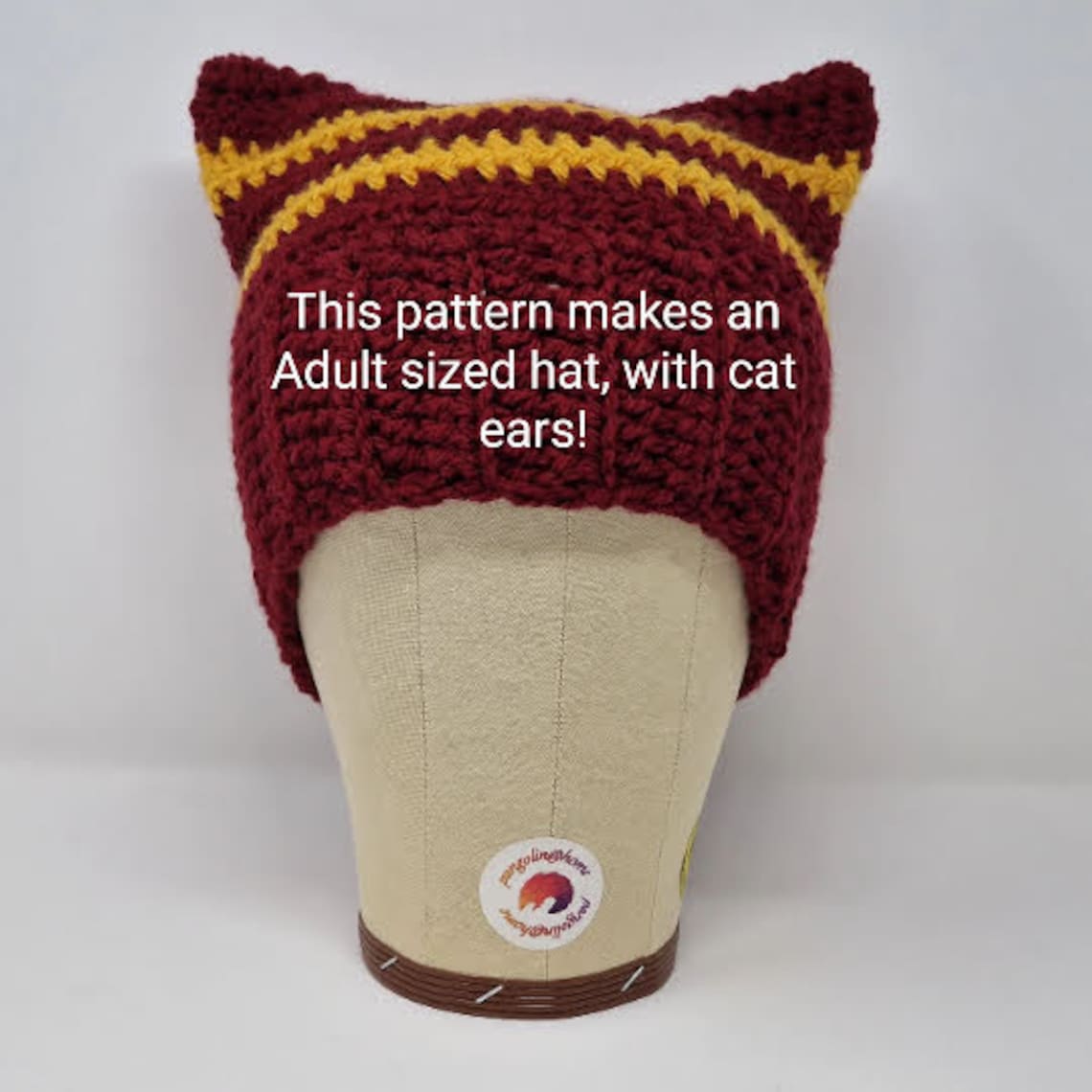 Pattern for Crochet Cat Hat Beanie Pattern Crochet Hat Etsy