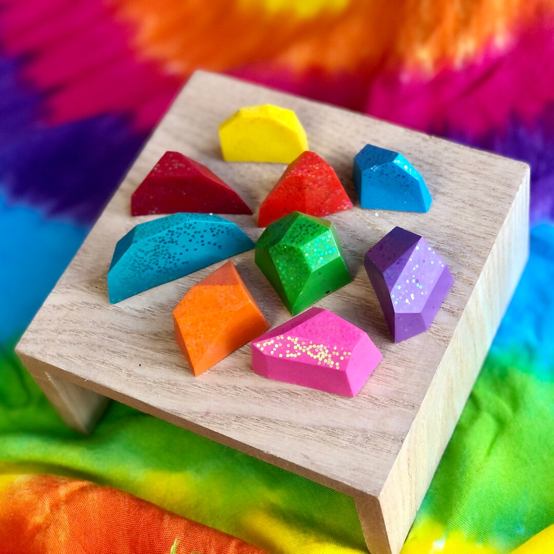 GEMS Gemstone Crystal CRAYONS Bag of Rock Crayons Rainbow Etsy