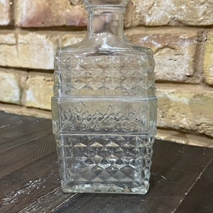 Rare vintage French glass St Raphaël Apéritif carafe decanter jug, bar cafe bistro restaurant decor aperitif water pourer