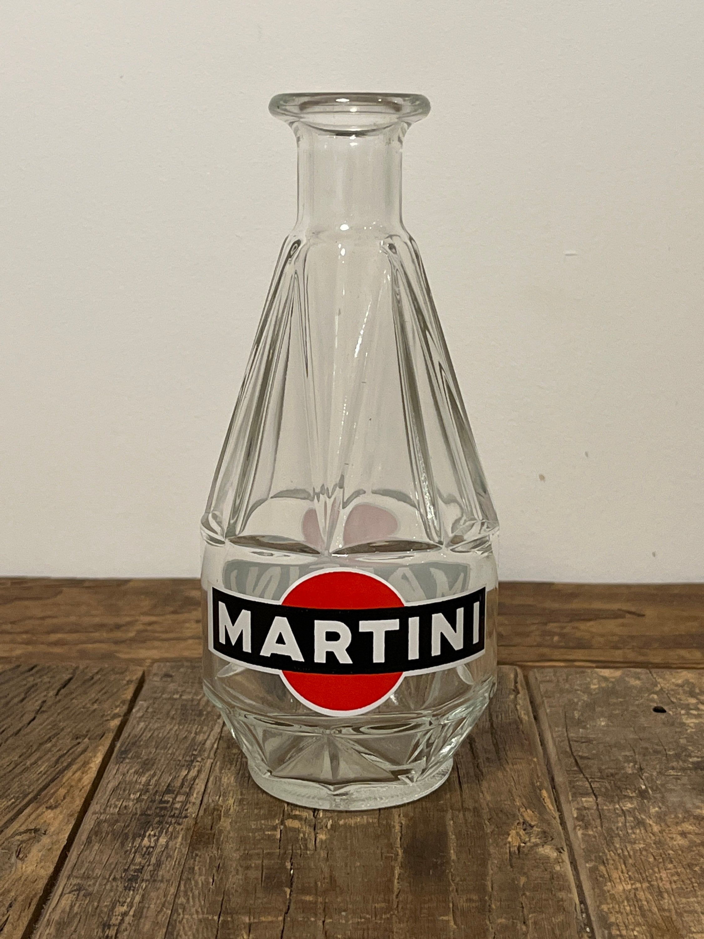 Carafe Ancienne En Verre – Style Martini – Pour Collection Ou Apéro