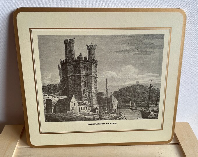 Pimpernel British Heritage Set of 4 Small Place Mats Featuring Welsh