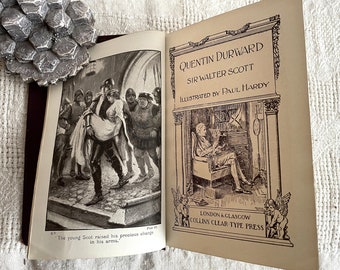 Quentin Durward von Sir Walter Scott, Ausgabe 1929, illustriert von Paul Hardy