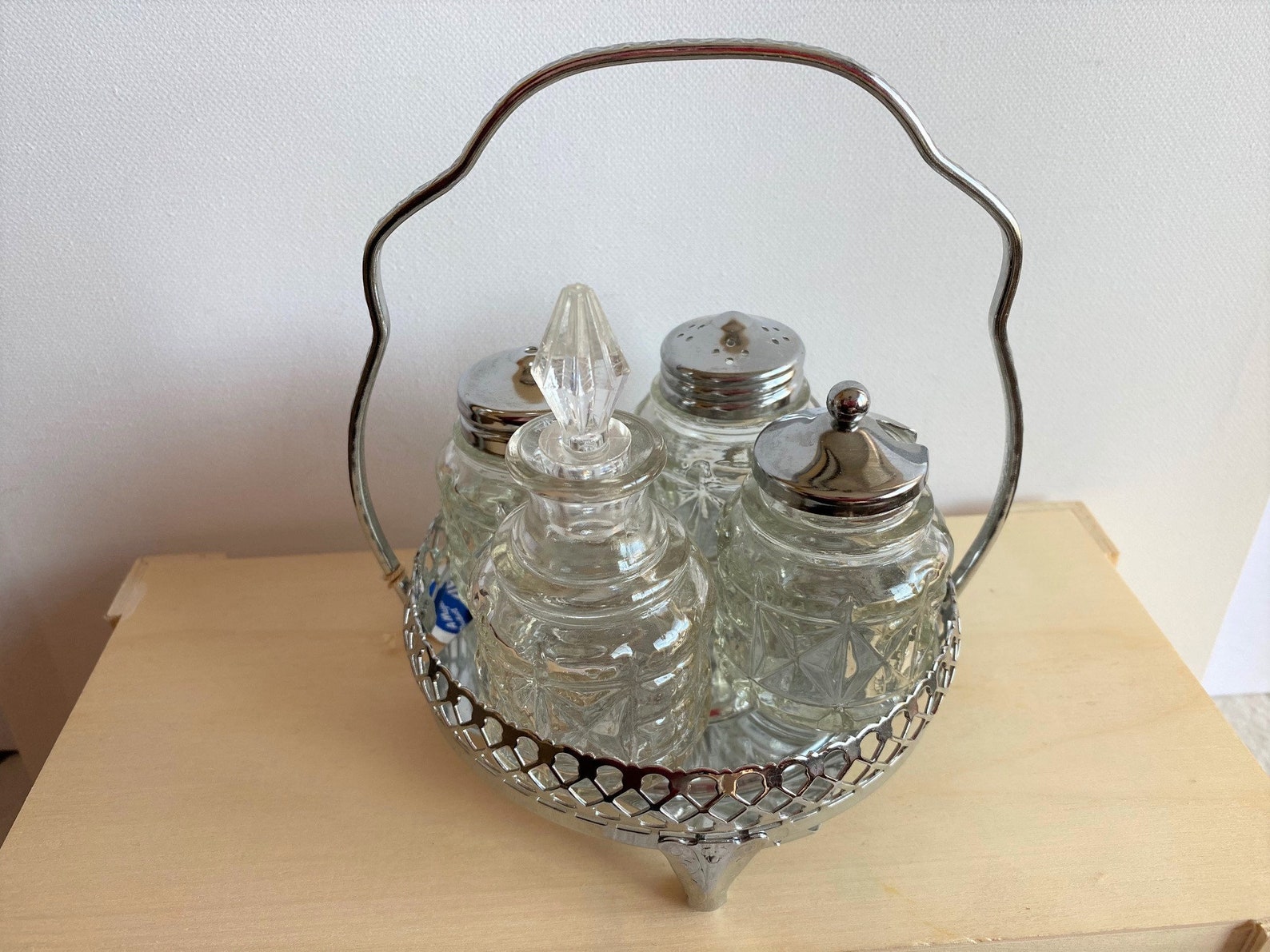 Mayell Classic Cruet Set Made in England Condiment Set Salt Etsy