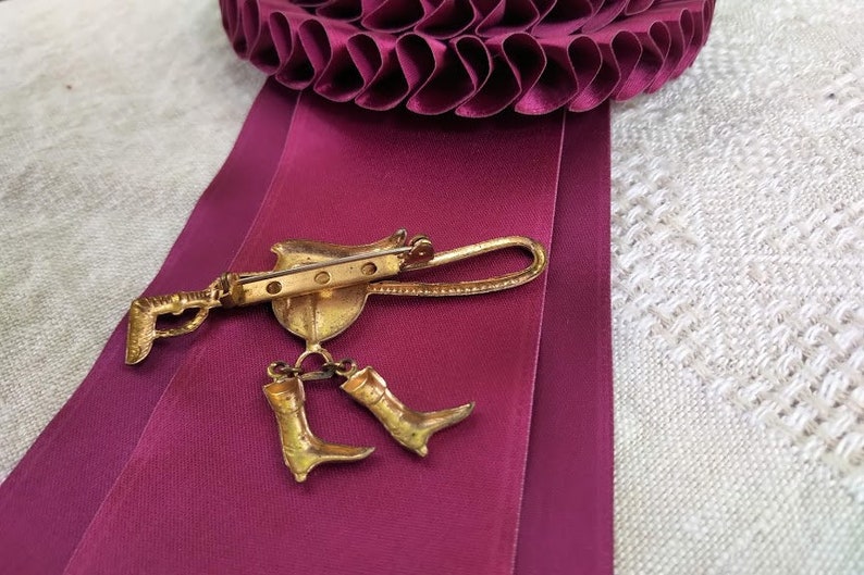 Brooch Equestrian Vintage Equestrian Stock Pin Horses Equestrian Jewellery