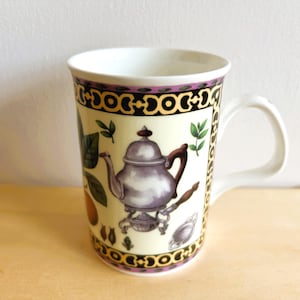 Roy Kirkham Earl Grey Mug and Coffea Arabica Mug, Being Sold Separately, Made in England of Fine Bone China, Liptons Tea Lovers