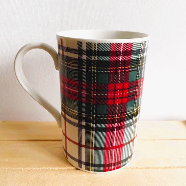 Dunoon Dress Stewart Tartan Stoneware Mug, Made in Scotland, Tartan Mug, Scottish Dishes, Scottish Clans, Dress Stuart