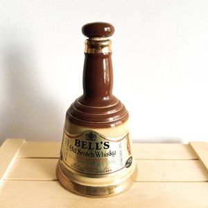 Bells Old Scotch Whisky Empty Decanter From Arthur Bell & Sons Distillers, Perth Scotland, Made by Wade, Whiskey Collectibles