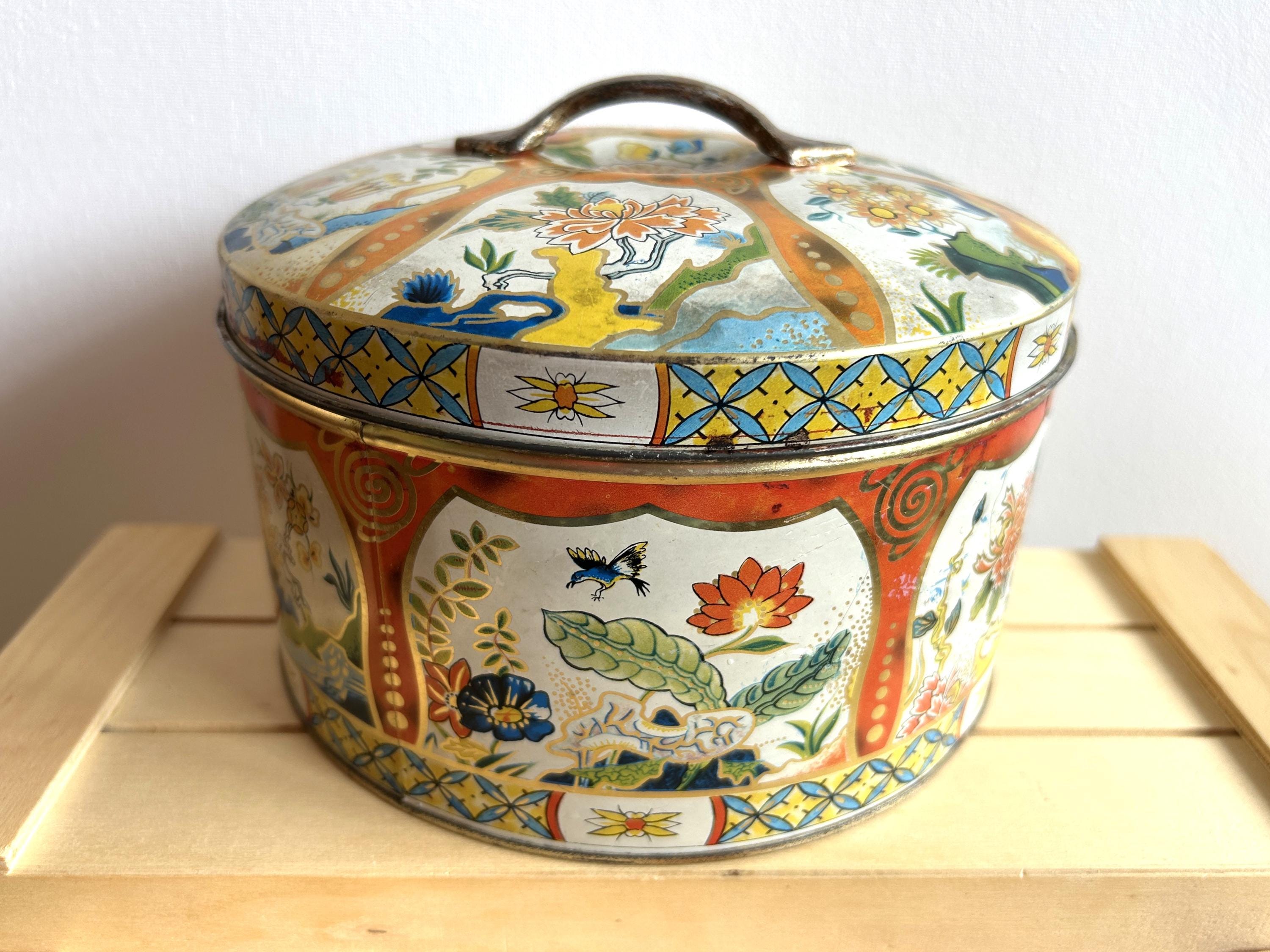 グレイ・ダンのヴィンテージビスケット缶、英国製、元々は