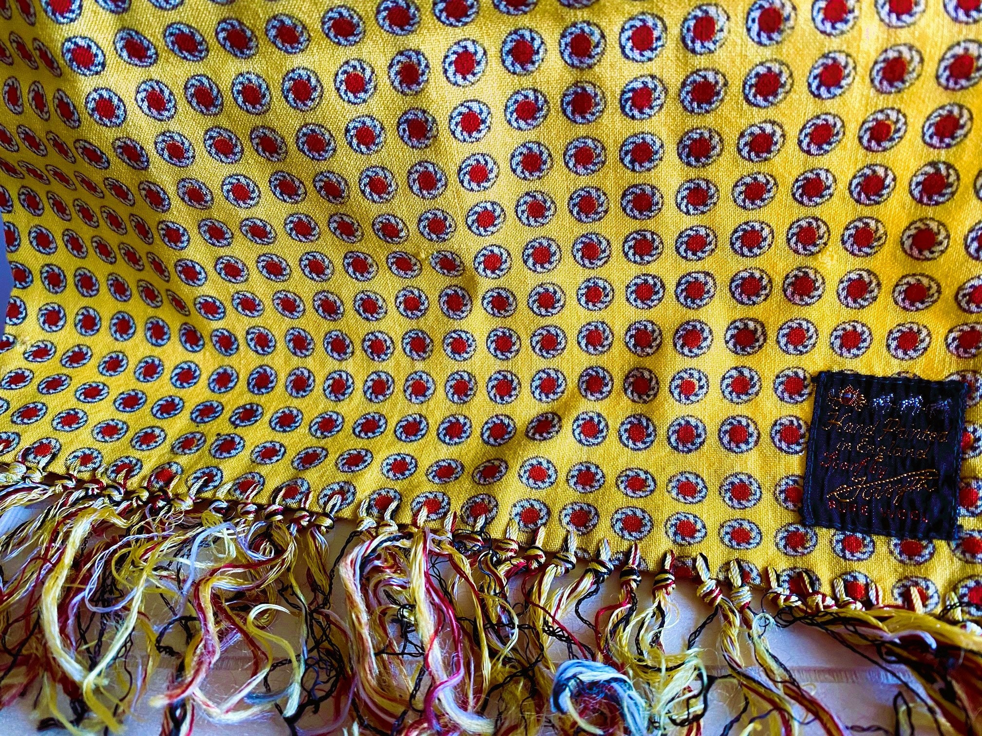 mens yellow scarves