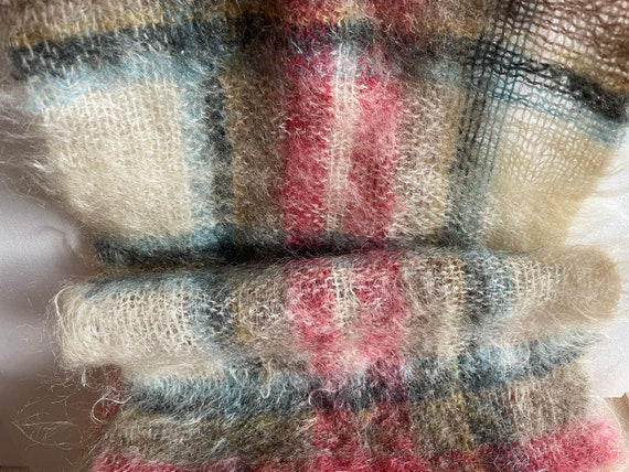 Glen Tarff Vintage Mohair Scarf, Glen Cree, Made … - image 3