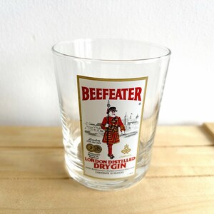 Beefeater London Dry Gin and Gordons London Dry Gin Vintage Bar Glasses, Being Sold Separately, Advertising Ware, Man Cave Barware