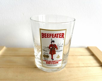 Beefeater and Gordons London Dry Gin Vintage Bar Glasses, Being Sold Separately