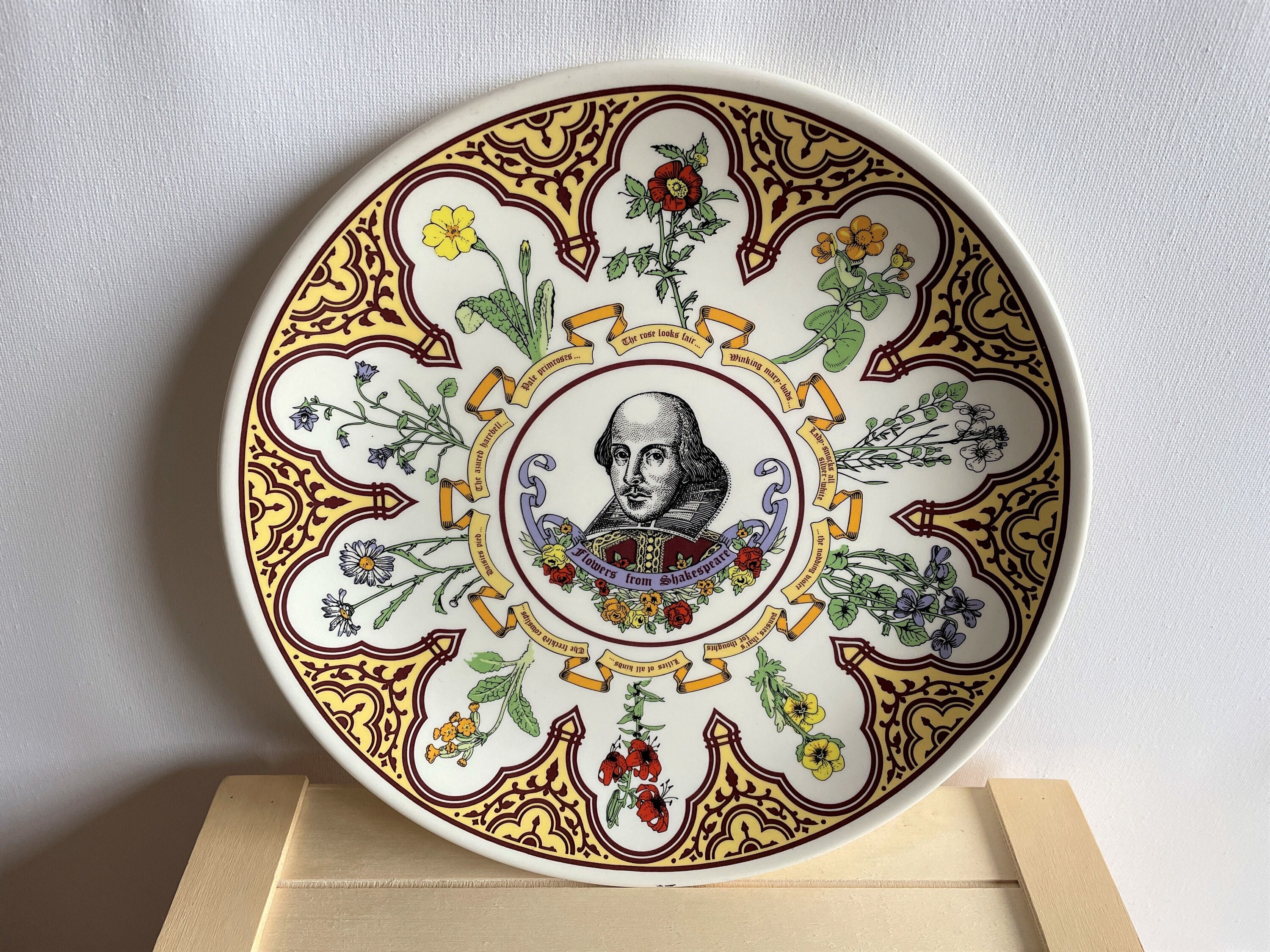 Wedgwood All the Worlds a Stage Shakespearean Characters Plate 