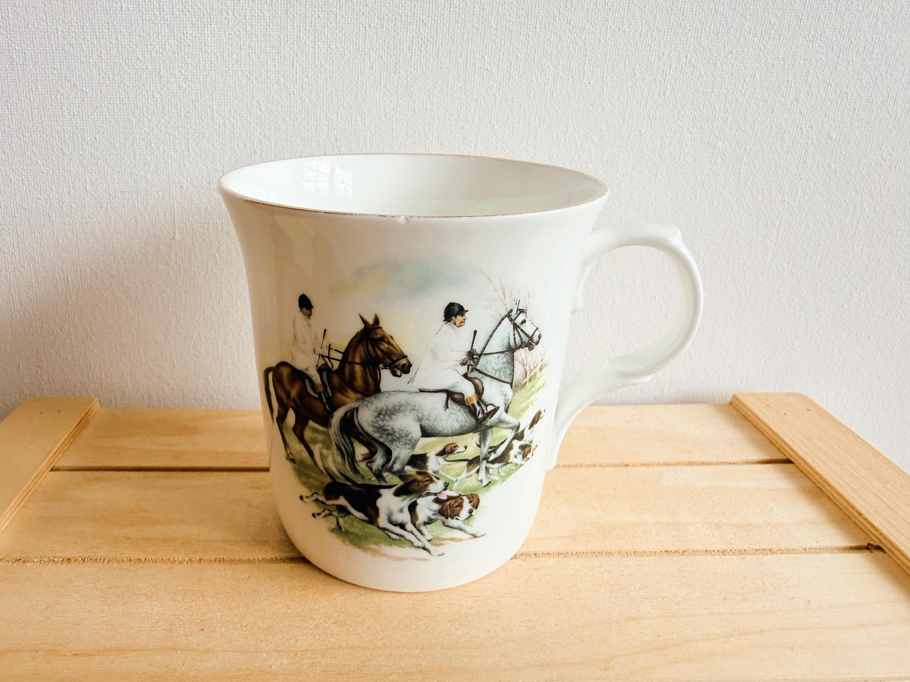 Crown Staffordshire Hunting Scene China - Etsy