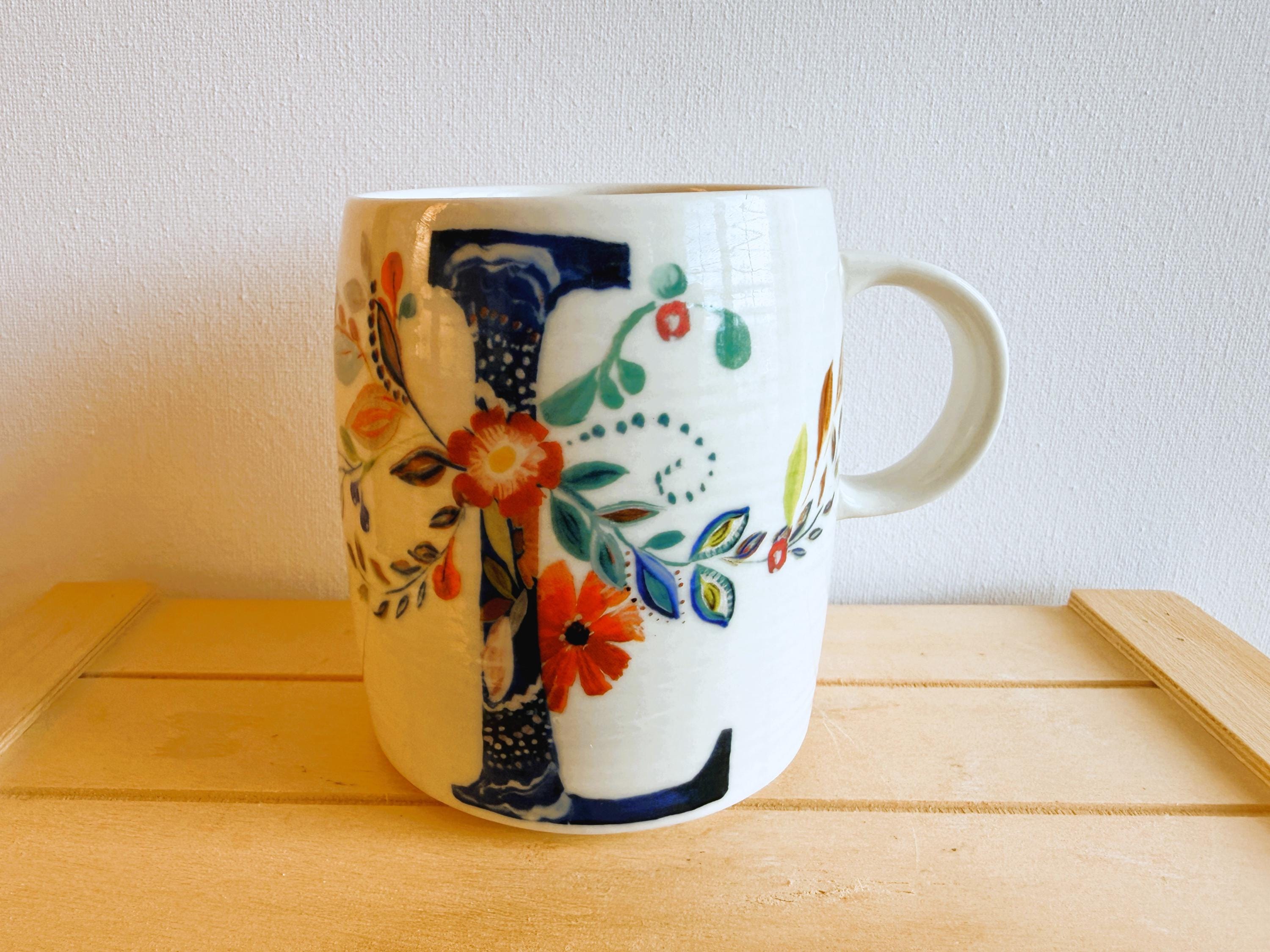 Anthropologie initial mug - Etsy 日本