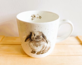 Royal Worcester Wrendale Design Mugs By Hannah Dale, Good Hare Day, Role Model, Head and Shoulders Above the Rest, The Twits, Prickled Tink