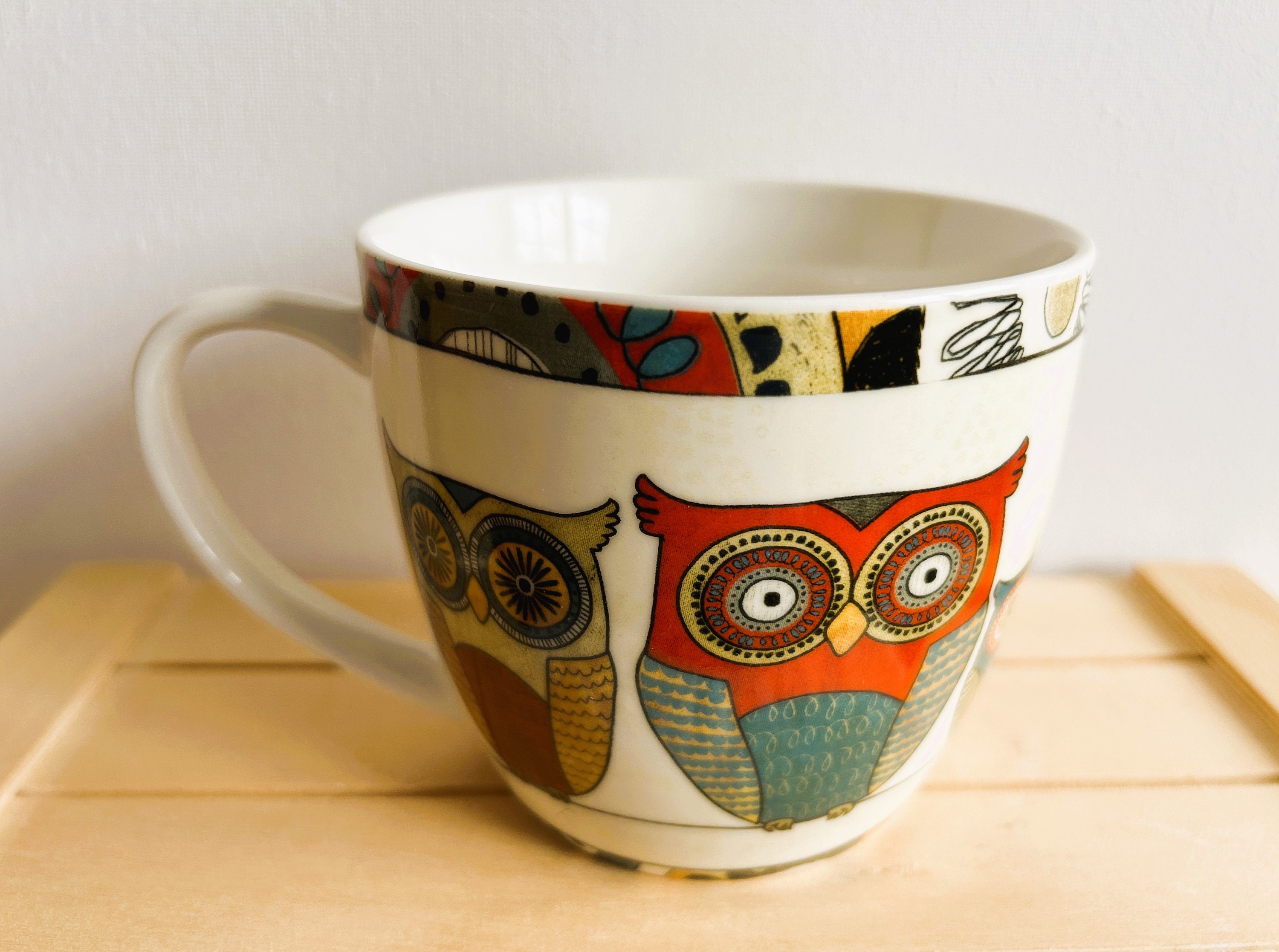 Pimpernel Owl Mug, Portmeirion Group UK Limited, Designed in England, Owl Gift, Birds of Prey, Natur
