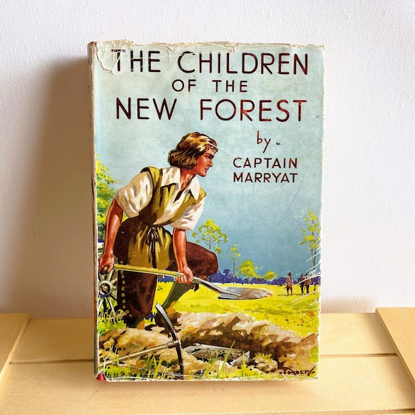 The Children of the New Forest, 1940s, Captain Frederick Marryat, Vintage Childrens Books, Childrens Literature, Historical Romances