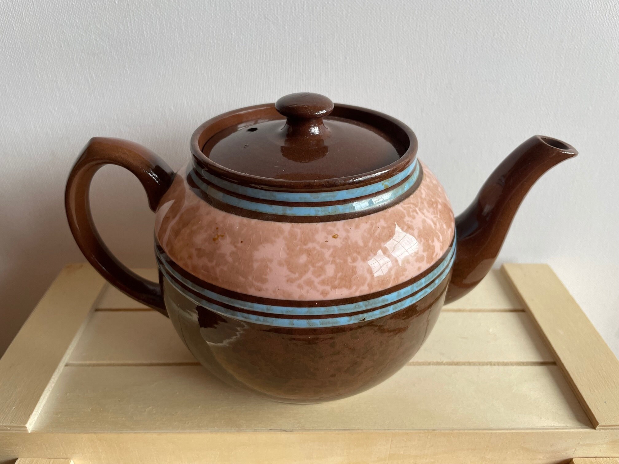 Sadler Brown Betty Teapot Made in England Staffordshire Etsy