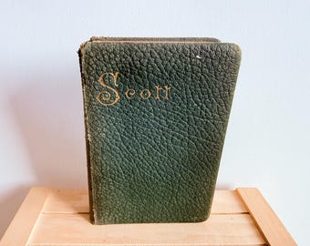 Antique Copy of The Poetical Works of Sir Walter Scott, Late 1800s, Musson Book Company