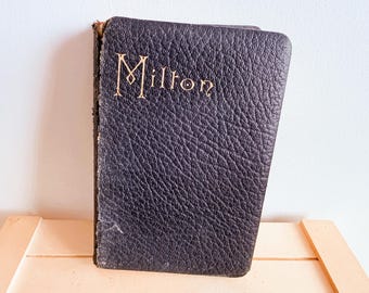 Copia antigua de las obras poéticas de John Milton, finales del siglo XIX, Musson Book Company