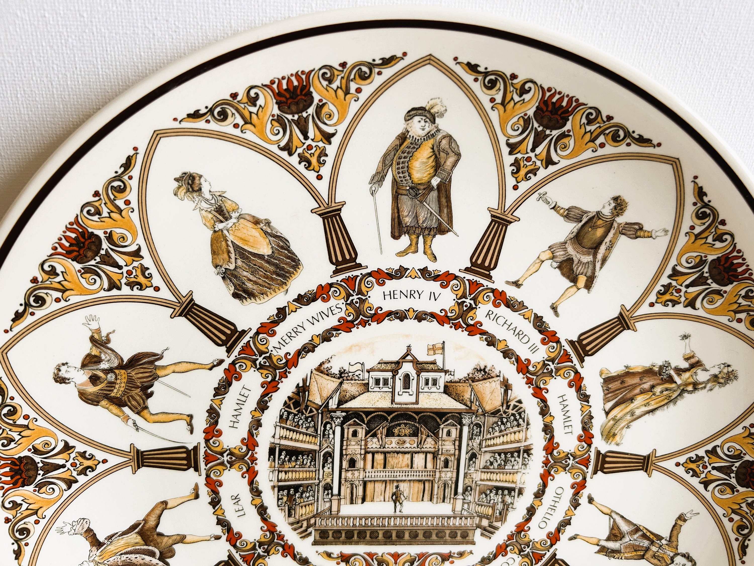 Wedgwood All the Worlds a Stage Shakespearean Characters Plate 