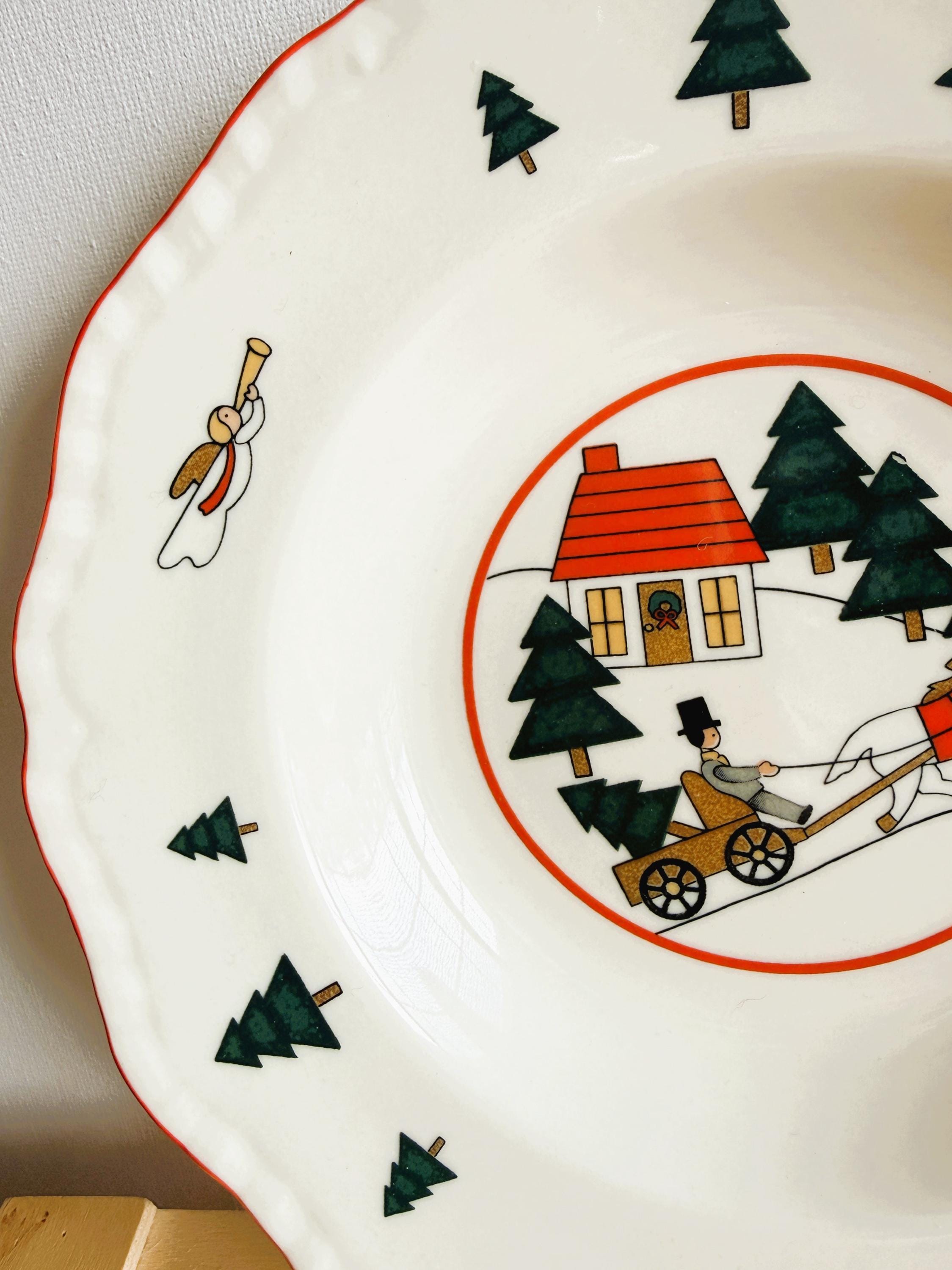 Masons Christmas Village Vintage Dishware, Made in England